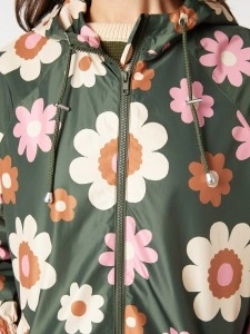 floral raincoat jacket