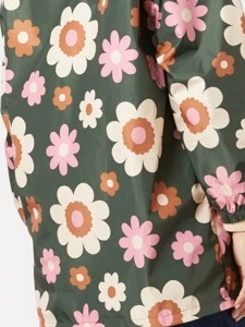 floral raincoat jacket