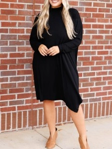 Black loose fitting dress