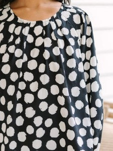 Black Polka Dot Blouse