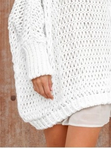 Knit crew neck sweater