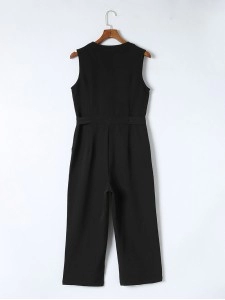 Fashion V-neck casual jumpsuit