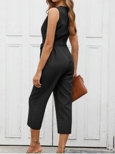 Fashion V-neck casual jumpsuit