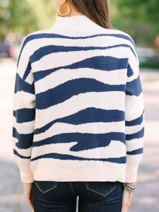 cream white and blue striped sweater you love