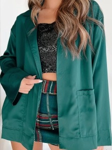 Green suit jacket