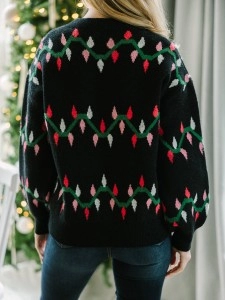 Holiday Christmas Lights Sweater