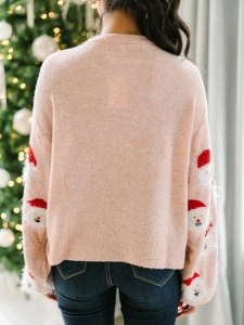 Blush Pink Santa Sweater