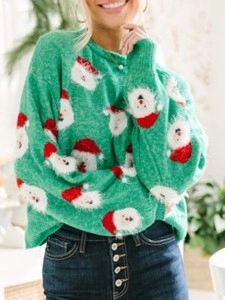 Green Santa Sweater