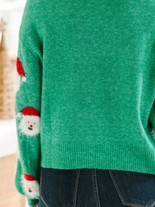 Green Santa Sweater