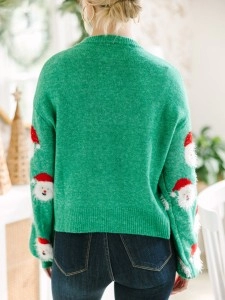 Green Santa Sweater