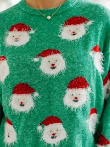 Green Santa Sweater