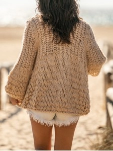 large sequins Knitted cardigan