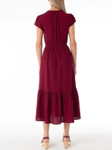 Leisure Commuter V-Neck Dress