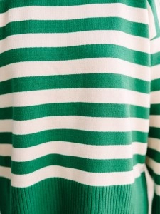 Green Striped Sweater