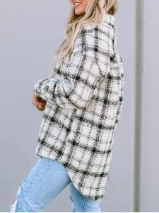 Oversized Plaid Pattern Flannel Shacket