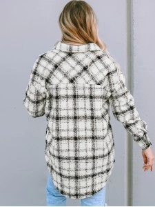 Oversized Plaid Pattern Flannel Shacket