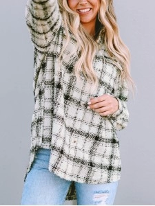 Oversized Plaid Pattern Flannel Shacket