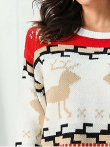 Reindeer Round Neck Sweater