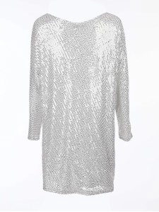 Stylish sequined asymmetrical dress