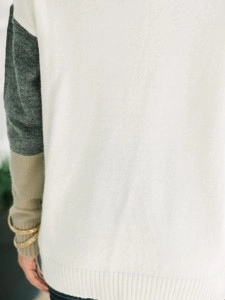 Gray Colorblock Sweater