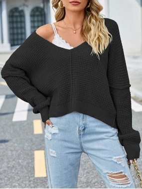 V-Neck Long Sleeve Sweater