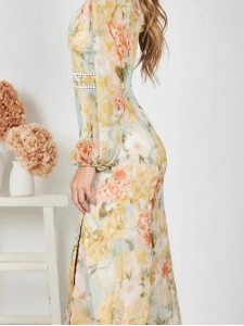 Women Casual Elegant Print Dress