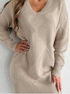 Women Casual Elegant Sweaters Dress