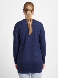 Women's blue elegant knitted sweater