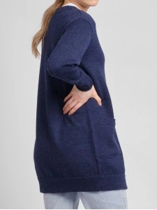 Women's blue elegant knitted sweater