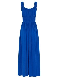 Women's blue holiday dress