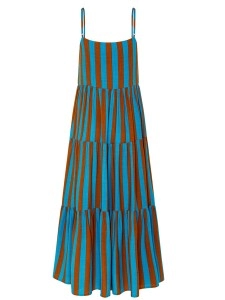 Women's blue holiday dress