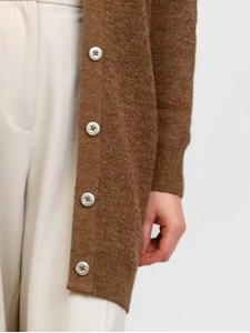 Women's brown elegant knitted sweater