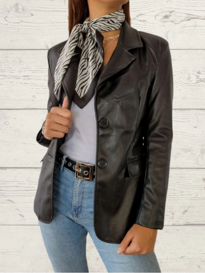 Women's Casual Elegant Leather Jacket