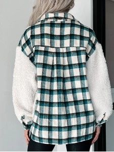 Women's Casual Elegant Plaid Jacket Coat