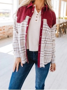 Women's Casual Elegant Plaid Jacket Coat