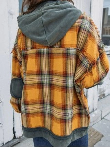 Women's Casual Elegant Plaid Jacket Coat