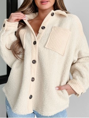 Women's Casual Elegant Plush Jacket Coat