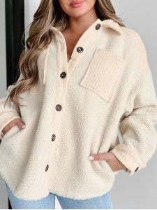 Women's Casual Elegant Plush Jacket Coat