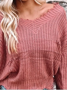 Women's Casual Knitted Sweater Top Coat