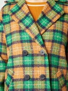 Women's casual plaid  jacket