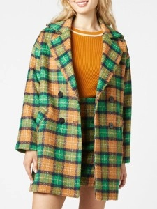 Women's casual plaid  jacket