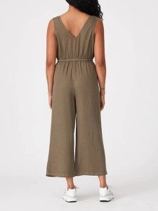 Women's casual V-neck jumpsuit