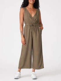 Women's casual V-neck jumpsuit