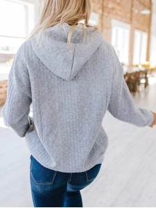 Women's Elegant Casual Long Sleeve Knitted Tops Sweatshirts