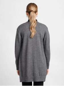 Women's gray elegant knitted sweater