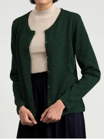 Women's green knitted sweater