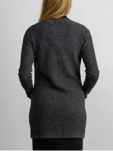 Women's grey elegant knitted sweater