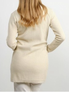 Women's khaki elegant knitted sweater