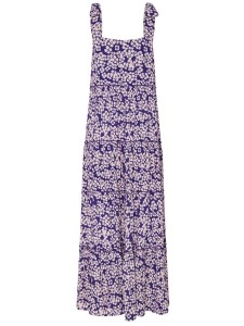 Women's printed holiday dress with straps