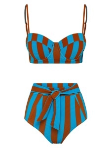 Women's sexy print bikini set 2 pieces